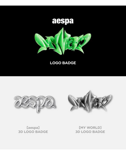 AESPA - MY WORLD - Logo Badge