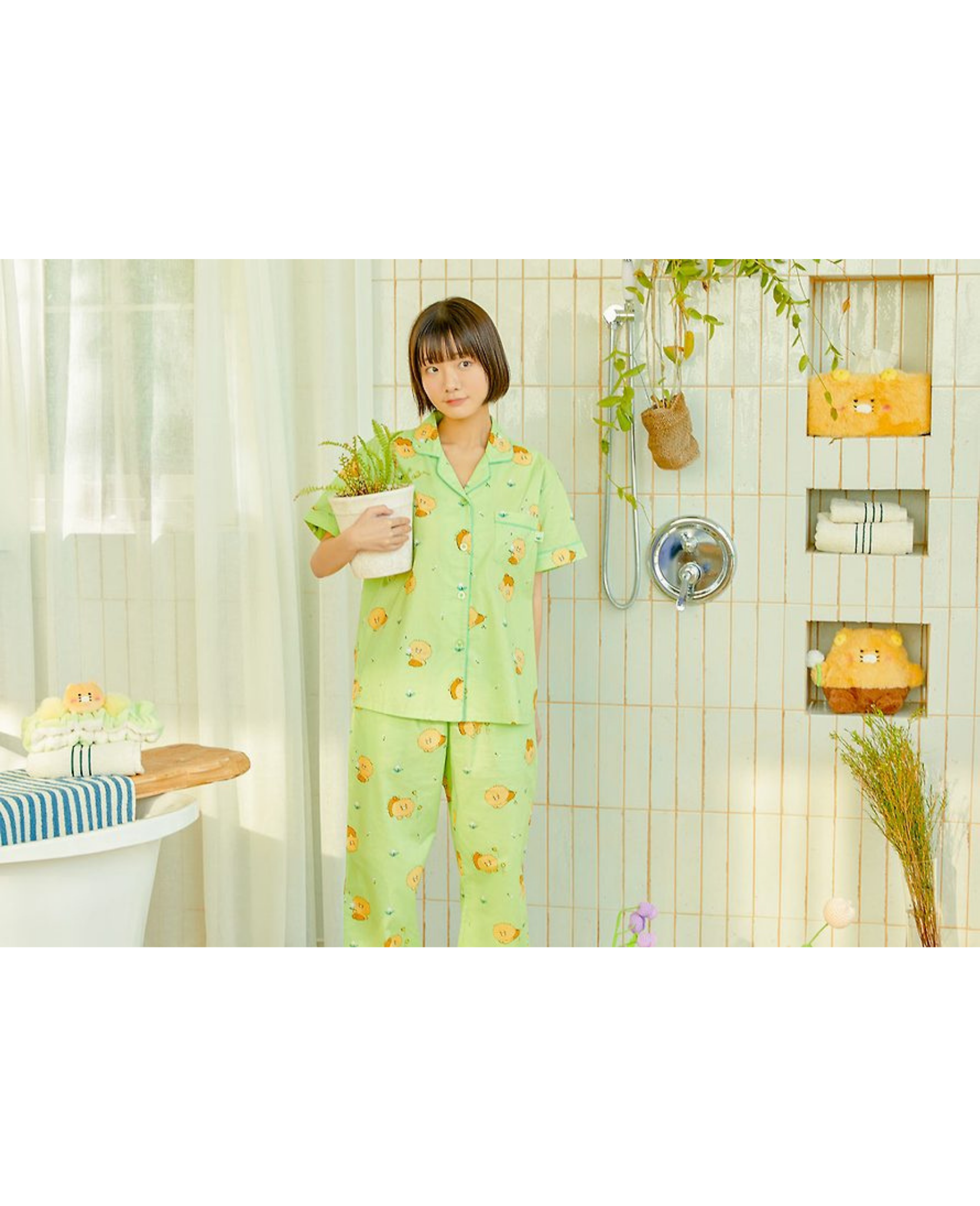 CHOONSIK - Shaggy Choonsik Two-Piece Pajama Women KAKAO FRIENDS