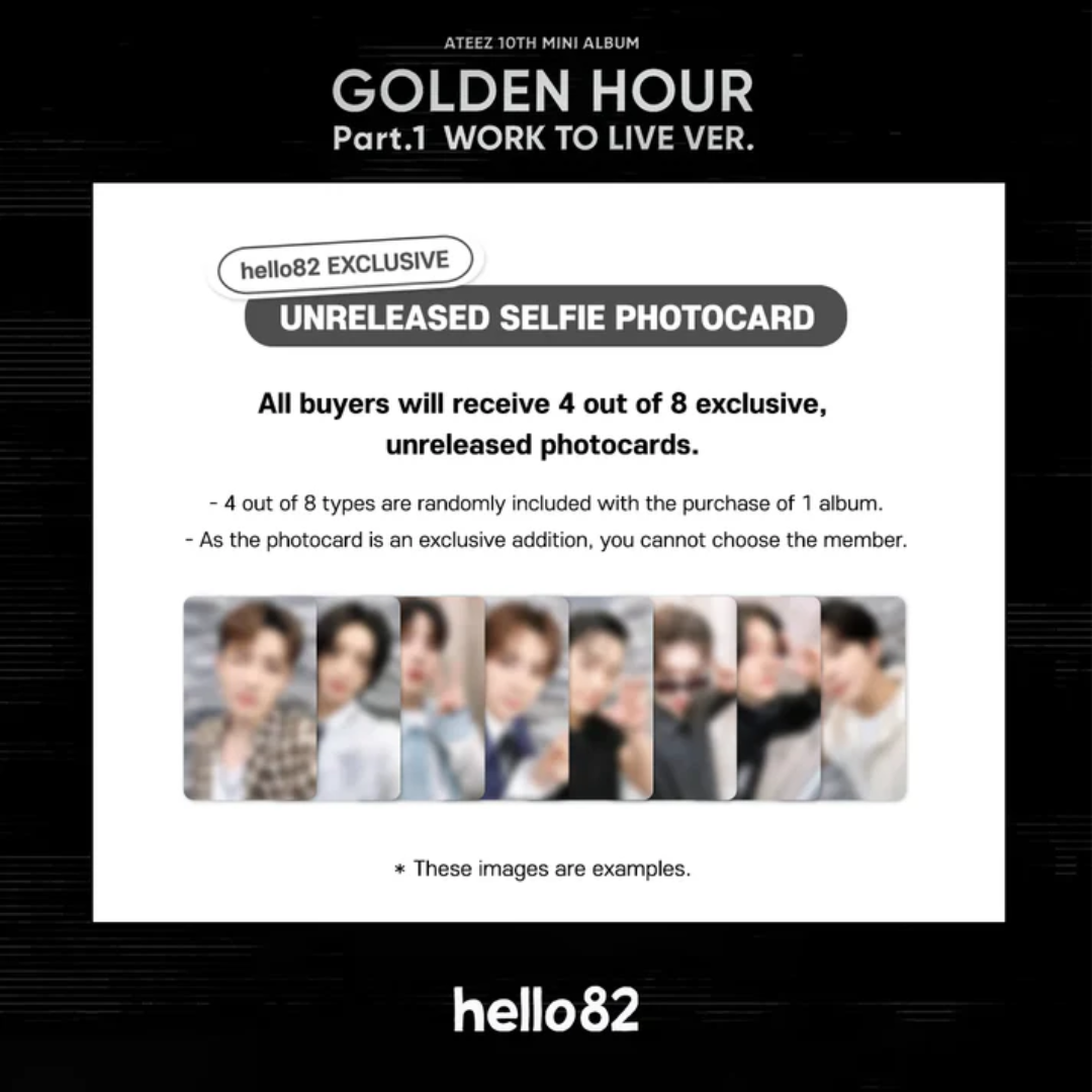 [PRE ORDER] ATEEZ - GOLDEN HOUR : Part.1 'WORK TO LIVE VER.