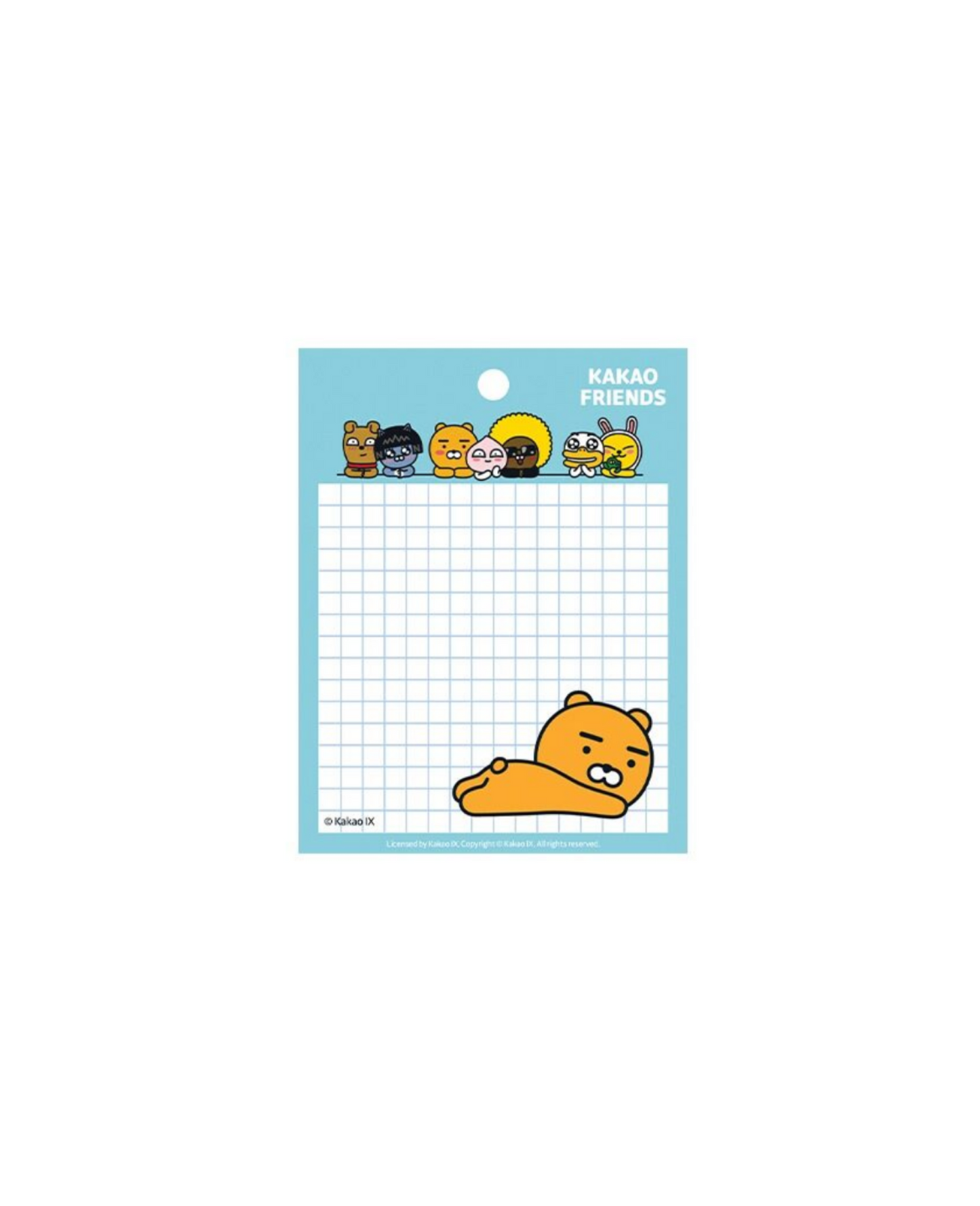 KAKAO FRIENDS -  Memo Pads checkered (Different Designs)