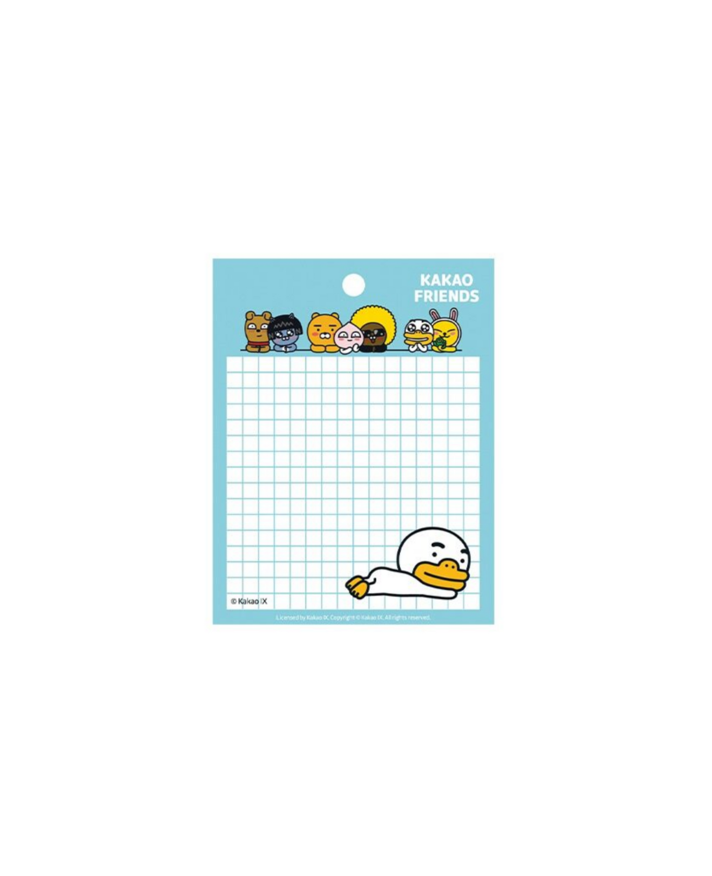 KAKAO FRIENDS -  Memo Pads checkered (Different Designs)