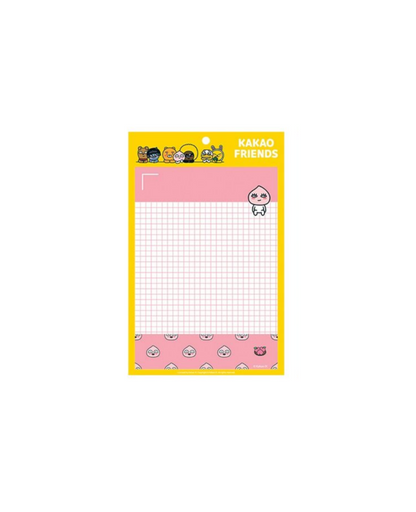 KAKAO FRIENDS - Memo Pads A5 checked (Different Designs)