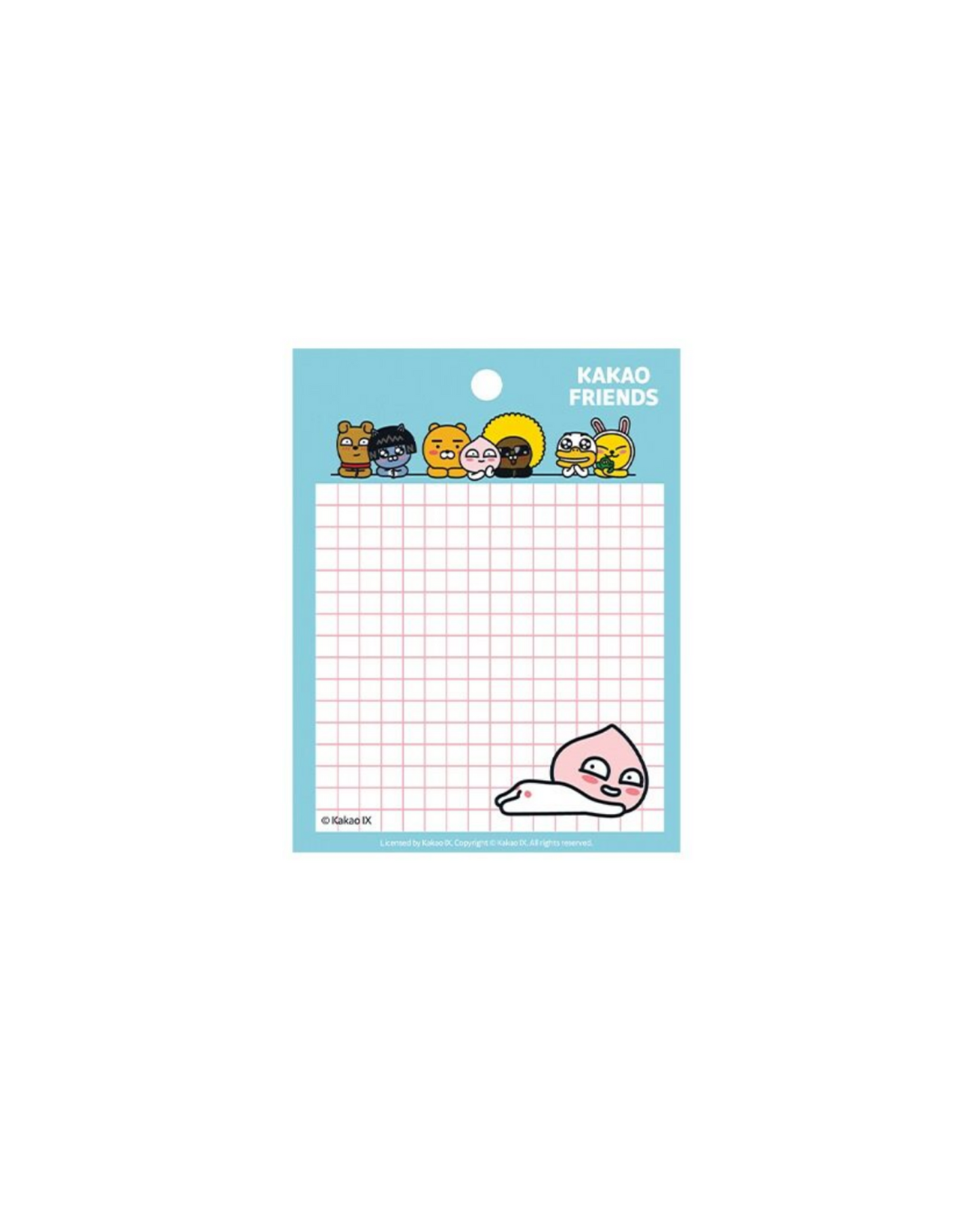 KAKAO FRIENDS -  Memo Pads checkered (Different Designs)