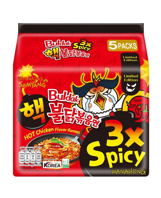 SAMYANG Buldak Hot Chicken Ramen 3x Spicy (5er) SAMYANG