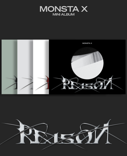 MONSTA X - 12th Mini Album - REASON (Ver. 1 / Ver. 2 / Ver. 3 / Ver. 4) 랜덤발송 - 4 Versionen (Random/Zufällige Auswahl) MONSTA X