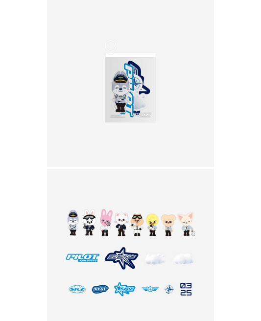 STRAY KIDS - SKZOO Carrier Sticker Set - Pilot: For 5-Star (3rd Fanmeeting) Stray Kids