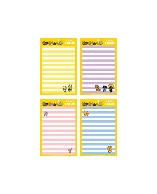 KAKAO FRIENDS -  Memo Pads A5 stripes (Different Designs)
