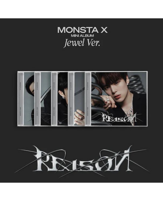 MONSTA X - 12th Mini Album - REASON Jewel ver. (MINHYUK ver./ KIHYUN ver. / HYUNGWON ver. / JOOHONEY ver./ I.M ver.) 랜덤발송 5types MONSTA X
