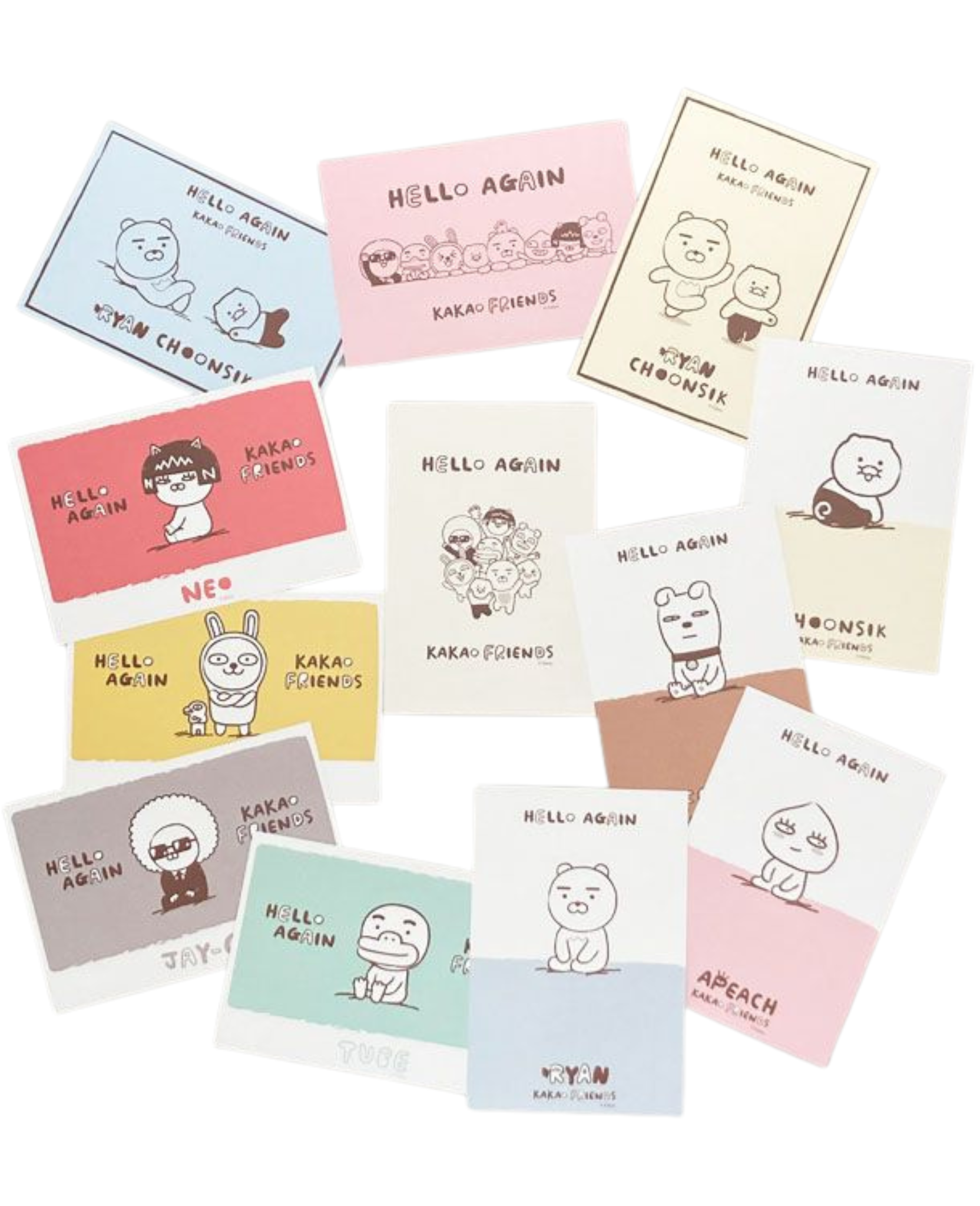 Kakao Friends - Post Card Set Kakao Friends