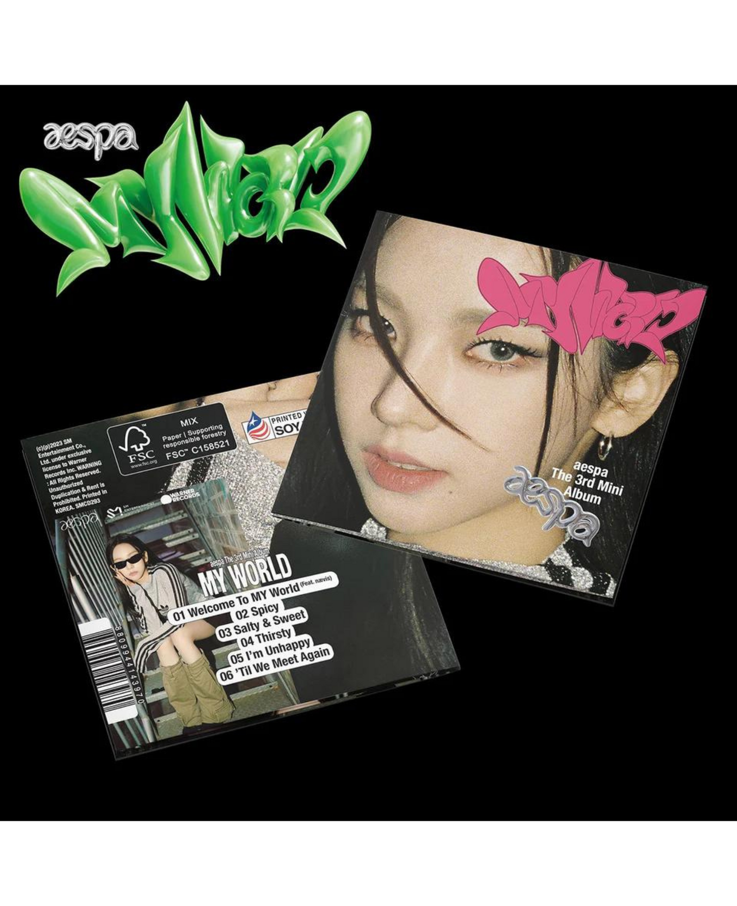AESPA - 3rd Mini Album - MY WORLD (Poster Ver.) Aespa