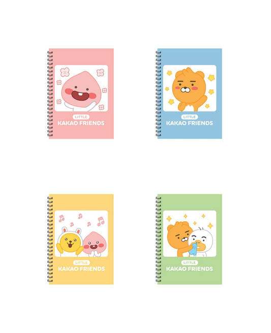 LITTLE KAKAO FRIENDS - Spiral Notebook A5 (Different Designs)
